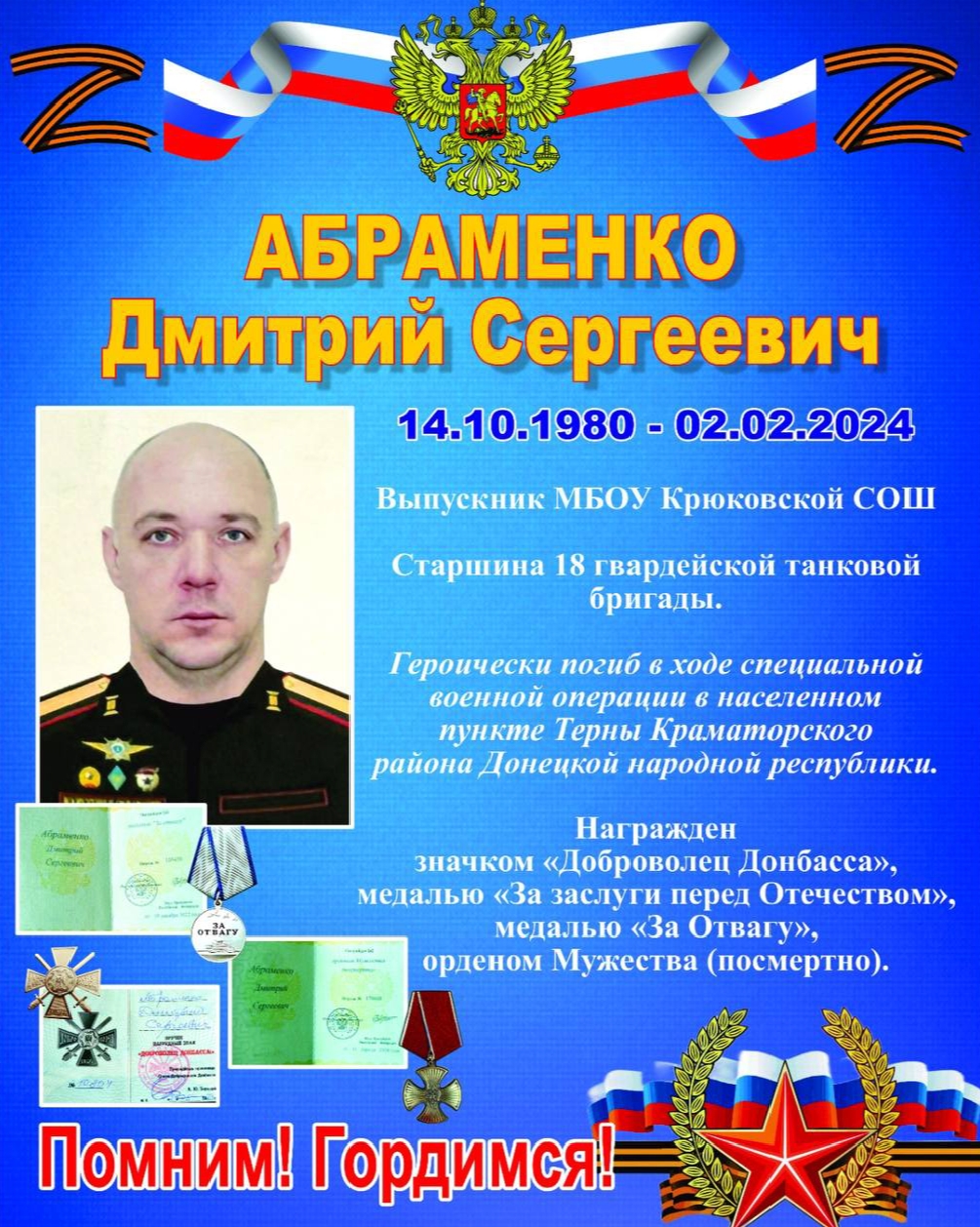 Абраменко Дмитрий Сергеевич